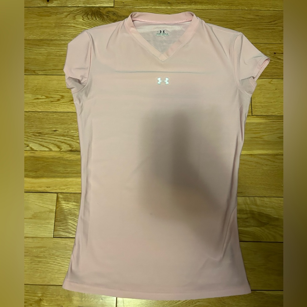 Pink Under Armour Short Sleeve Shirt